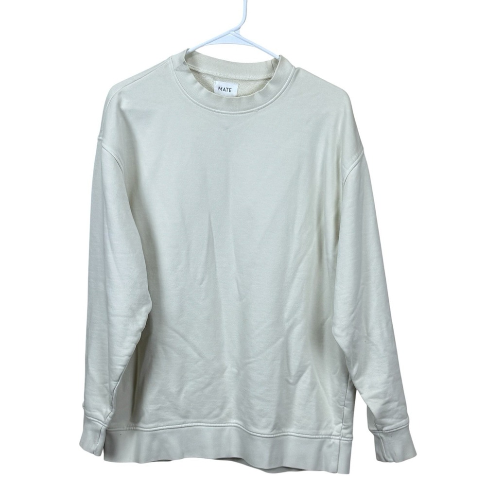 Mate the Label Women's Organic Oversized Crew Sweatshirt Women's XS/S Ivory